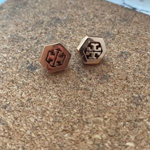 Tory Burch Rose Gold studs
